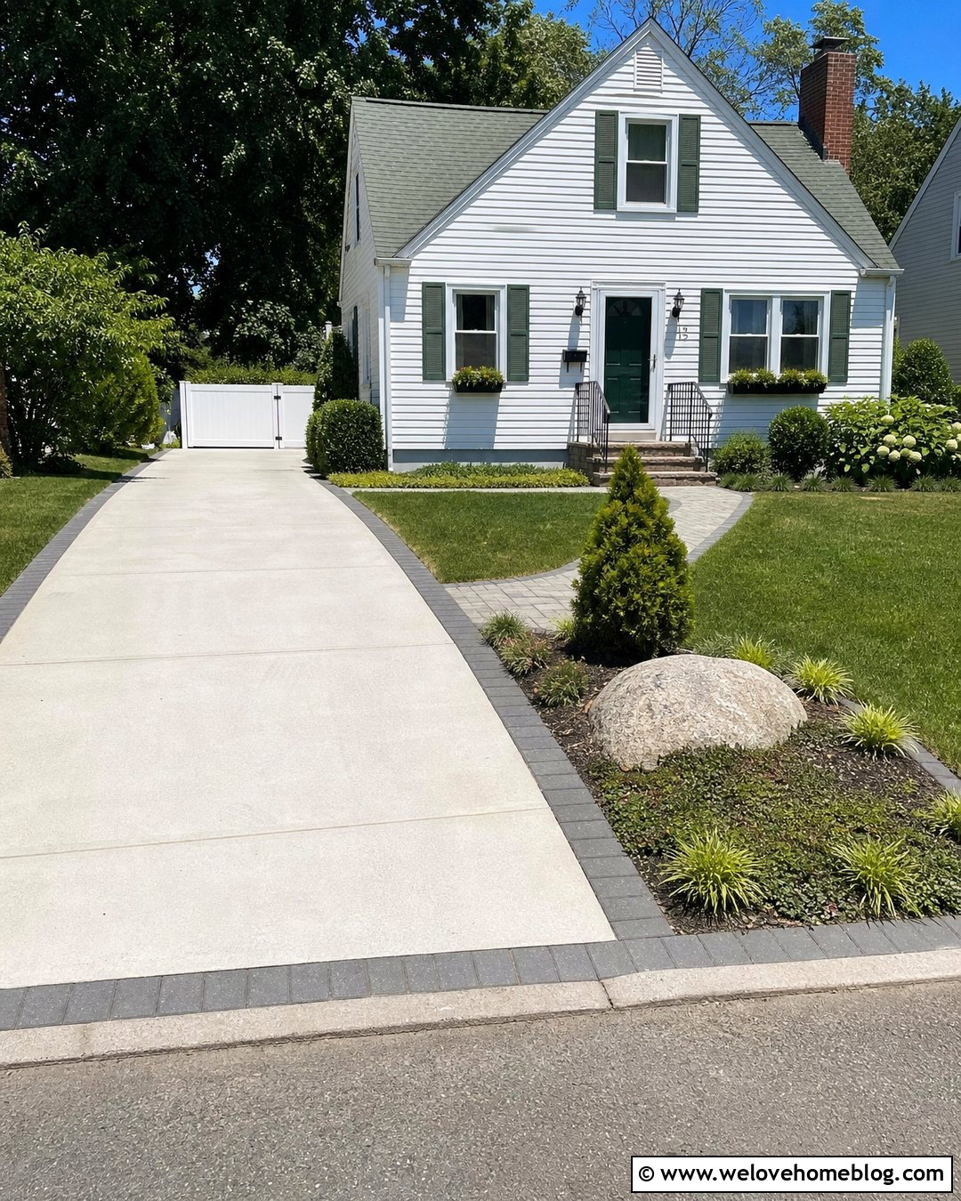 Small Driveway Entrance With One Large Boulder - 20 Driveway Entrance With Boulders Ideas