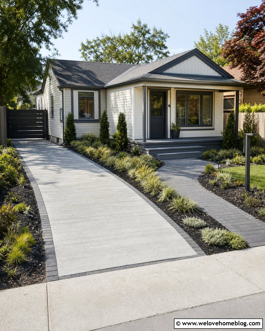 Small Driveway Entryway - 20 Driveway Entryway Ideas