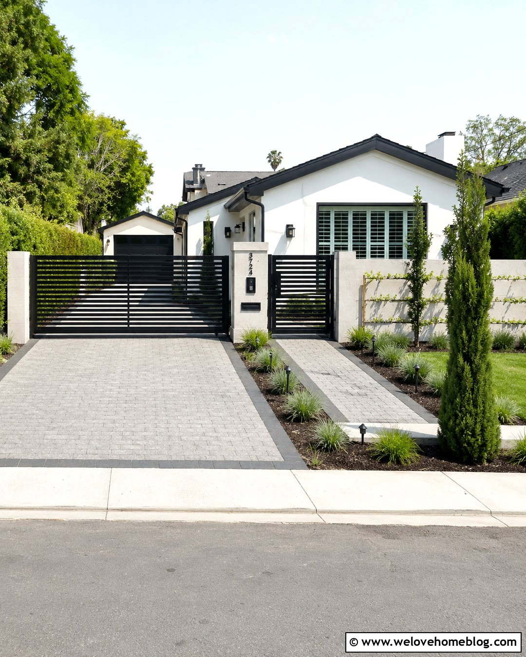 Small Driveway Gate With Pedestrian Entry - 20 front entrance gates driveways ideas