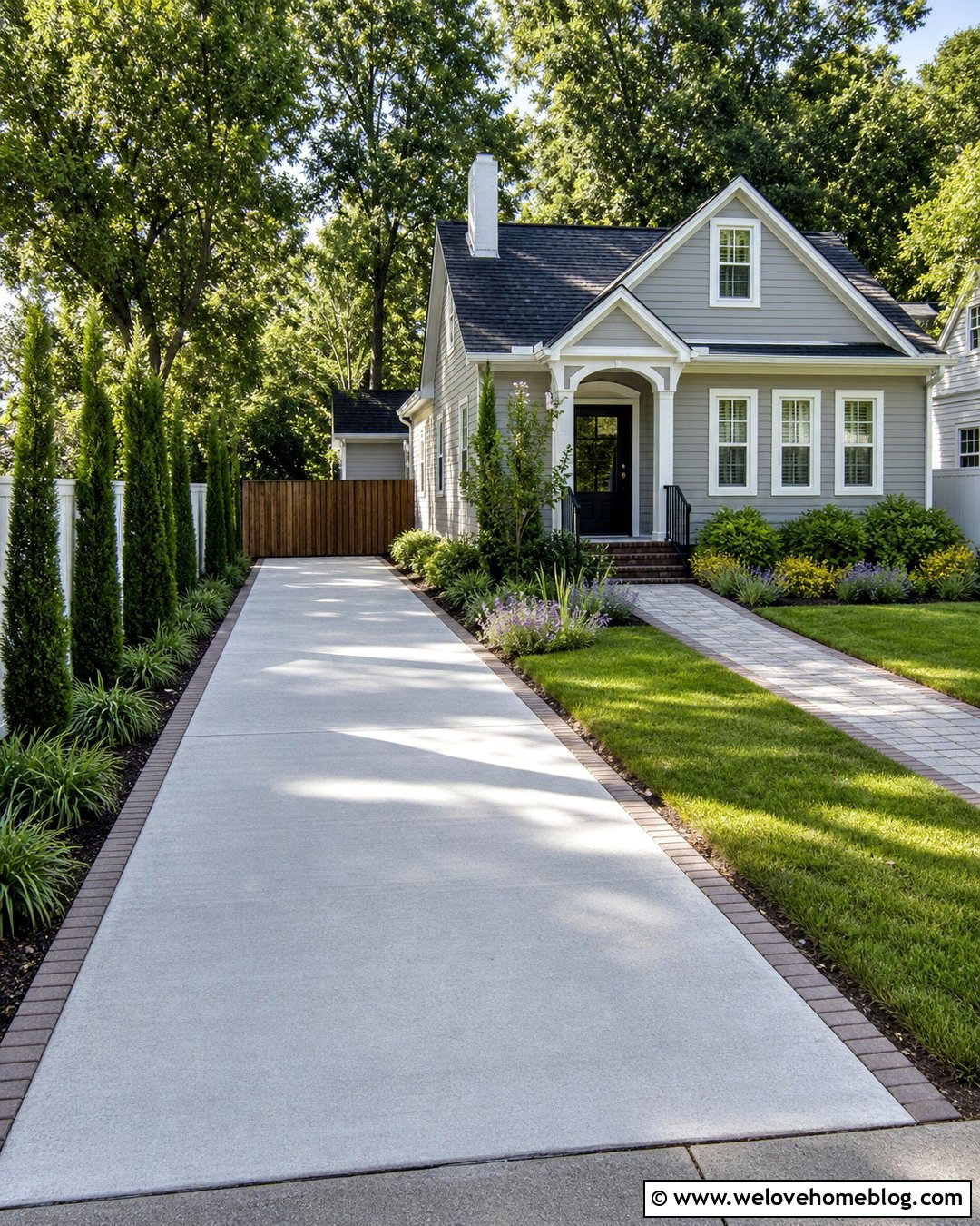 Small Driveway Landscaping With Narrow Beds - 20 front house driveway landscaping ideas