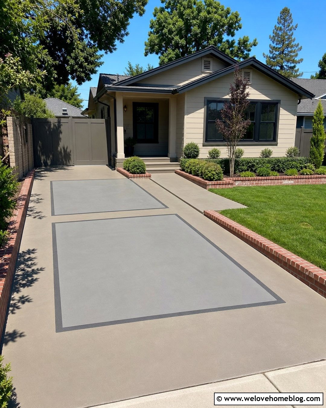 Small Driveway Paint With Painted Parking Bays - 30 driveway paint ideas