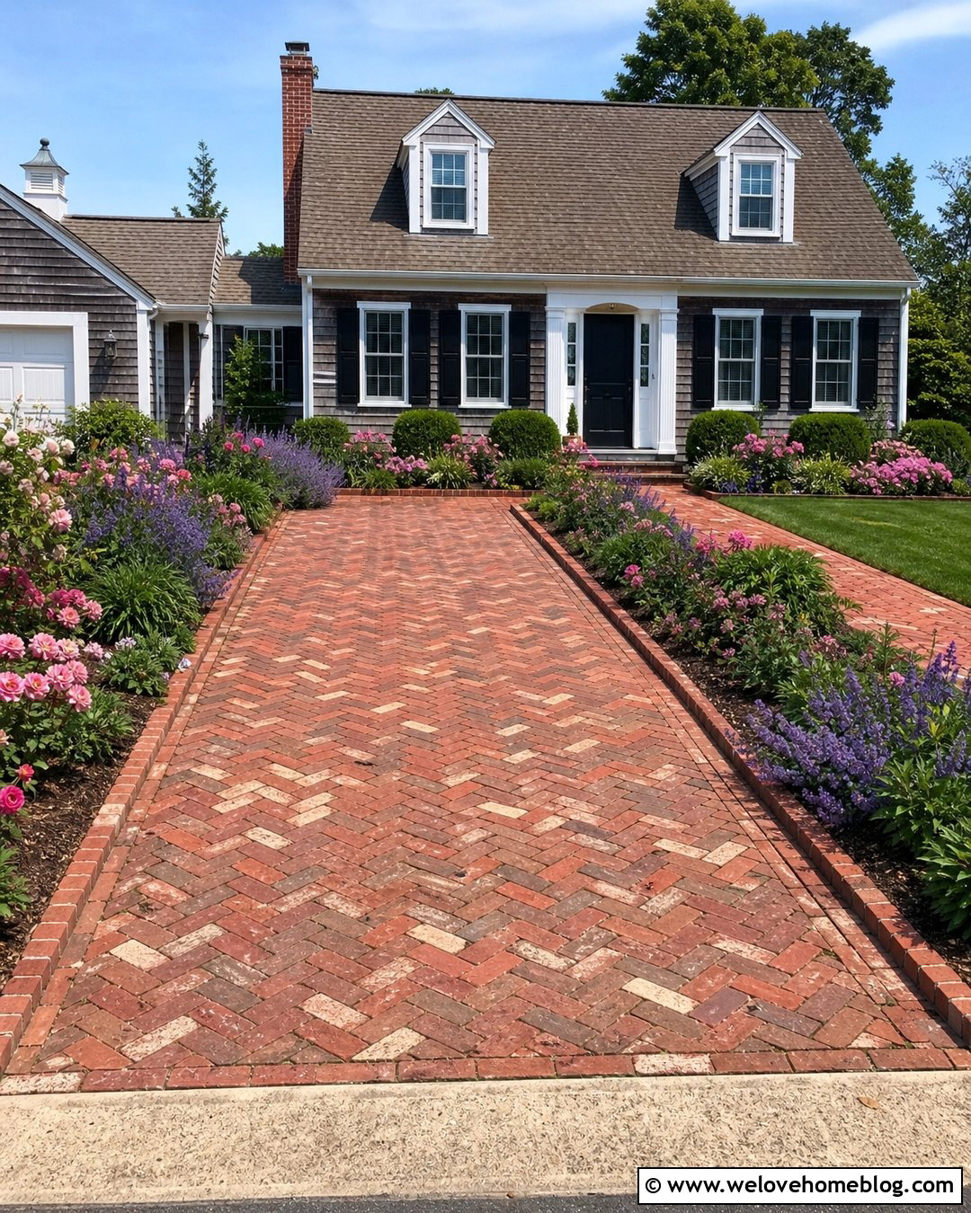 Small Driveway With A Cottage Flower Border - 40 small driveway ideas
