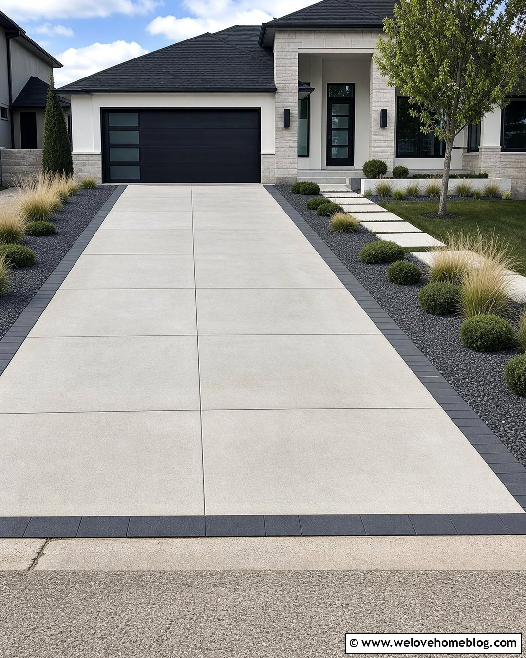 Small Driveway With A Minimalist Landscape - 40 small driveway ideas