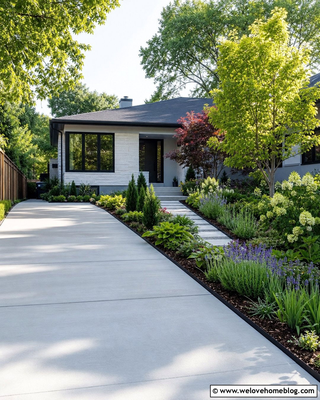 Small Driveway With A Side Garden - 40 small driveway ideas