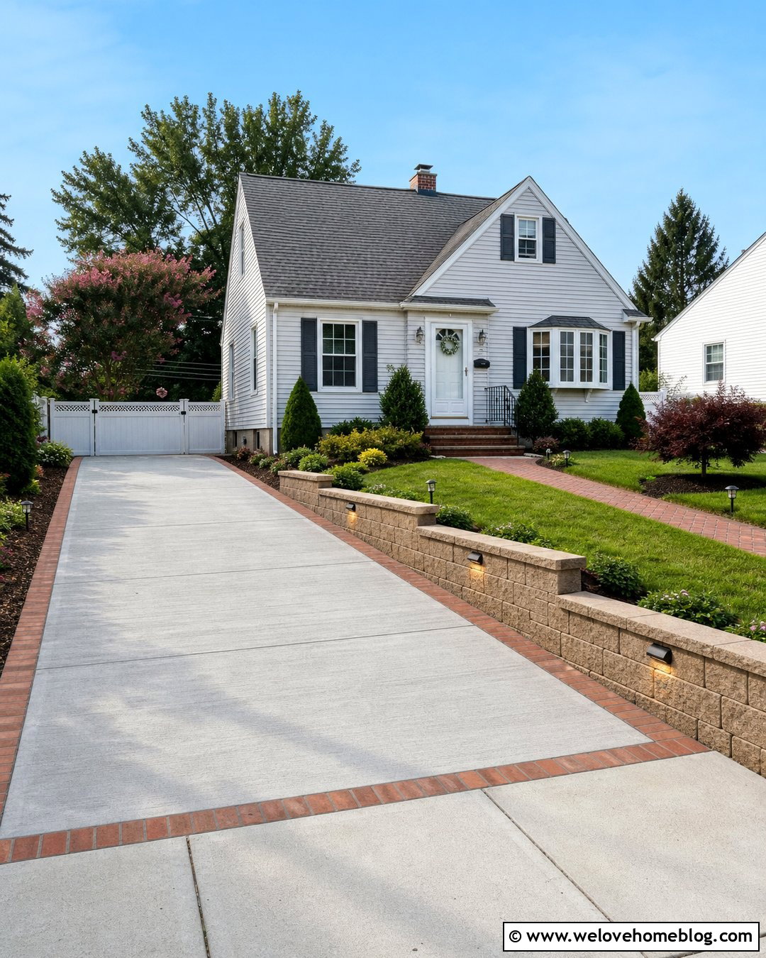 Small Driveway With Budget Retaining Wall - 25 Driveway With Retaining Wall Ideas