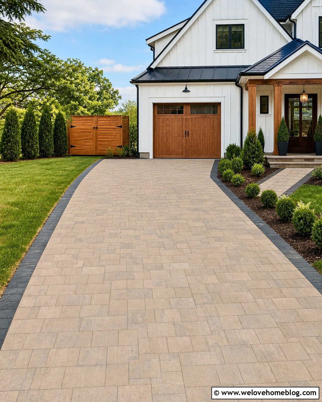 Small Driveway With Concealed Utility Storage - 20 Small Yard Driveway Ideas