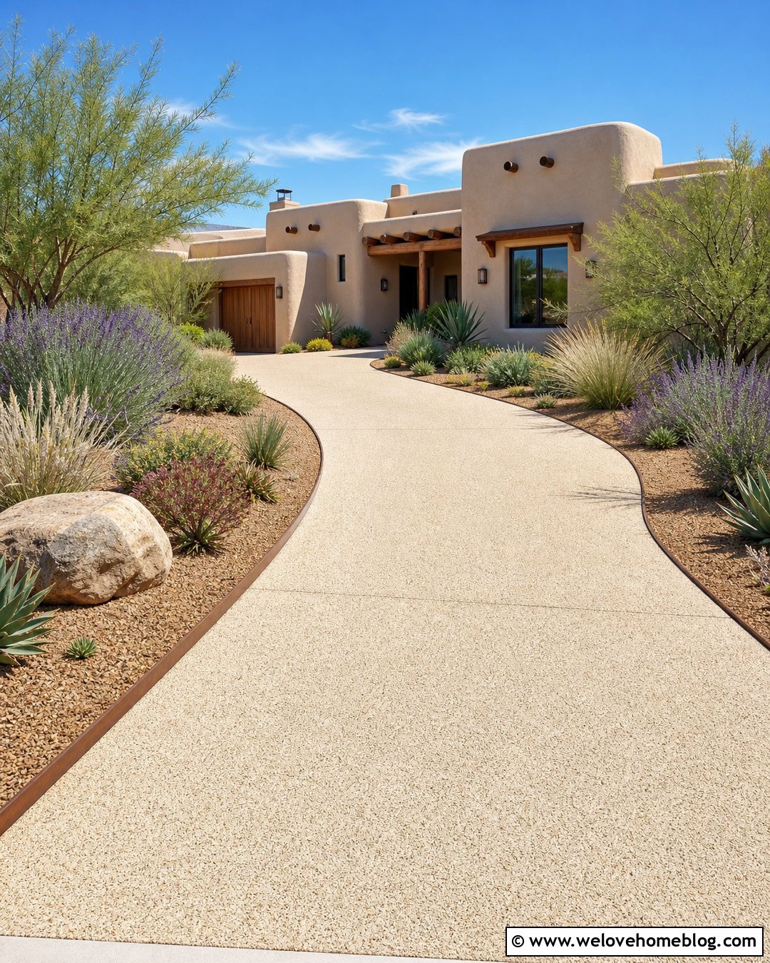 Small Driveway With Drought Tolerant Planting - 40 small driveway ideas