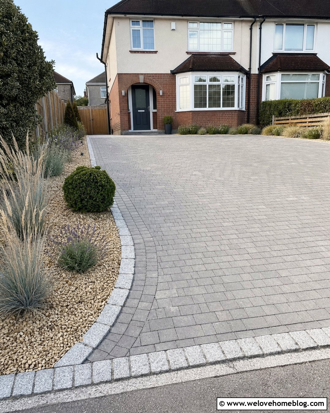 Small Driveway With Mixed Paving And Gravel - 25 Small Driveway Uk Ideas
