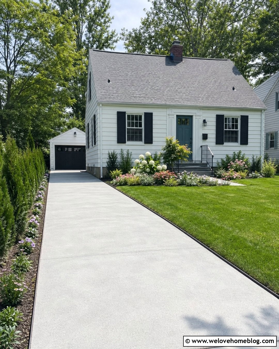 Small Driveway With Narrow Planting Beds - 20 landscaping driveway ideas