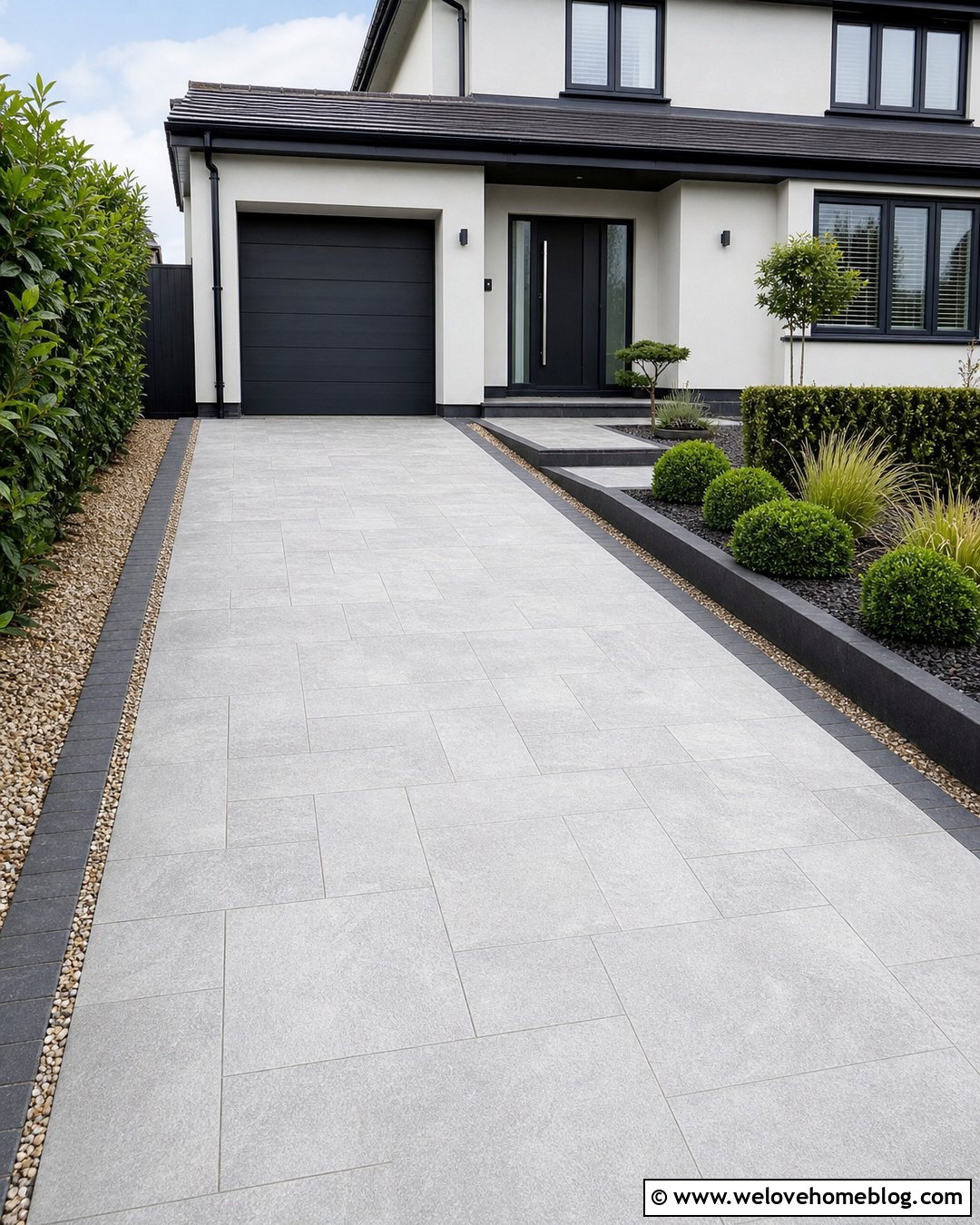 Small Driveway With Porcelain Paving - 25 Small Driveway Uk Ideas