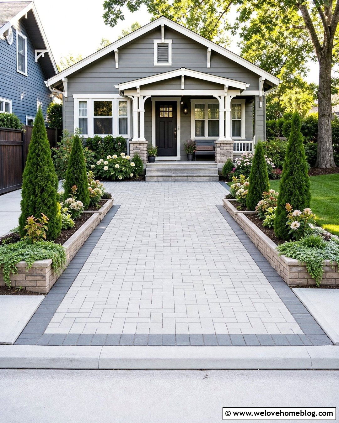 Small Driveway With Raised Planting Beds - 20 driveway landscaping curb appeal ideas