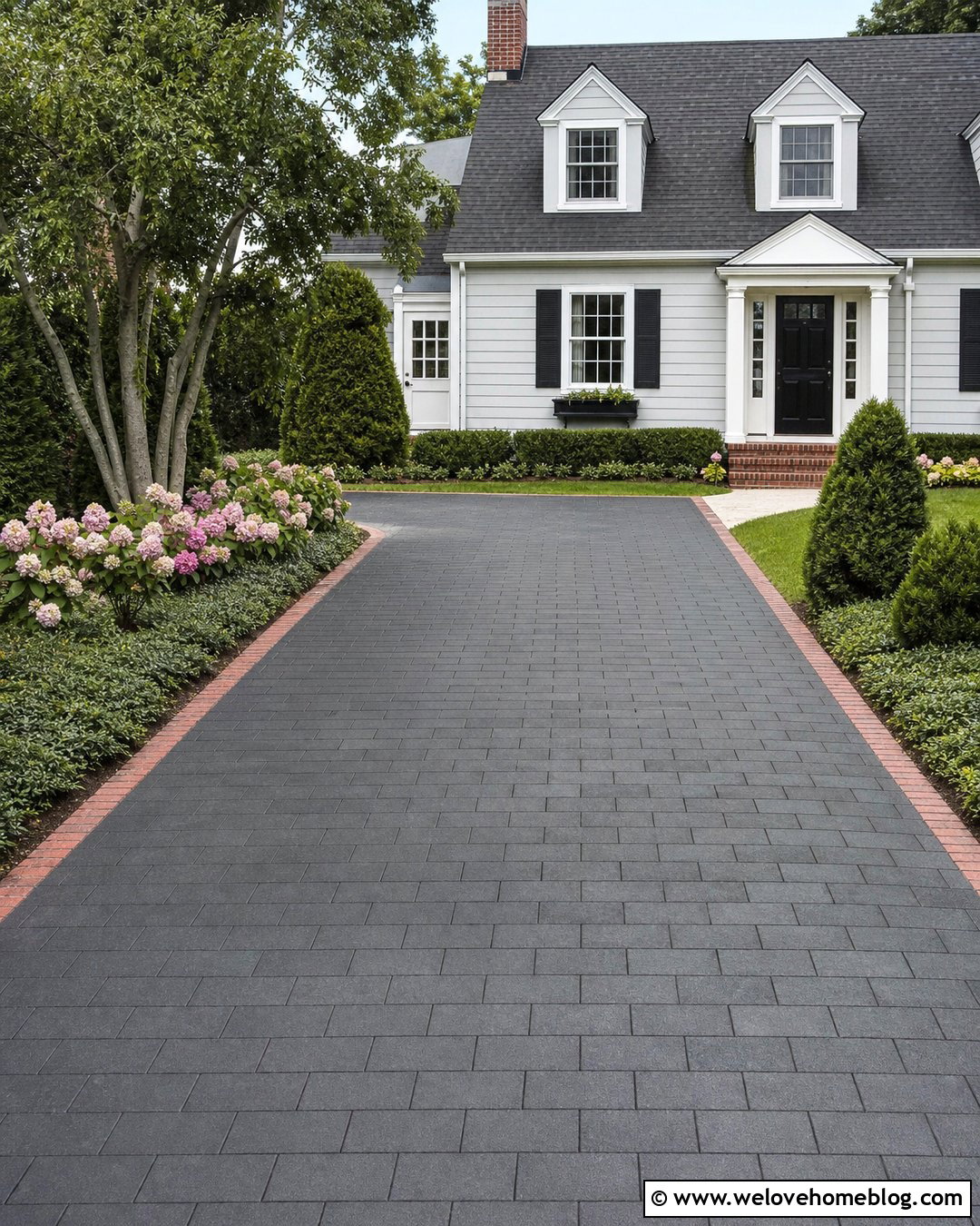 Small Driveway With Staggered Shrub Screening - 20 driveway privacy landscaping ideas
