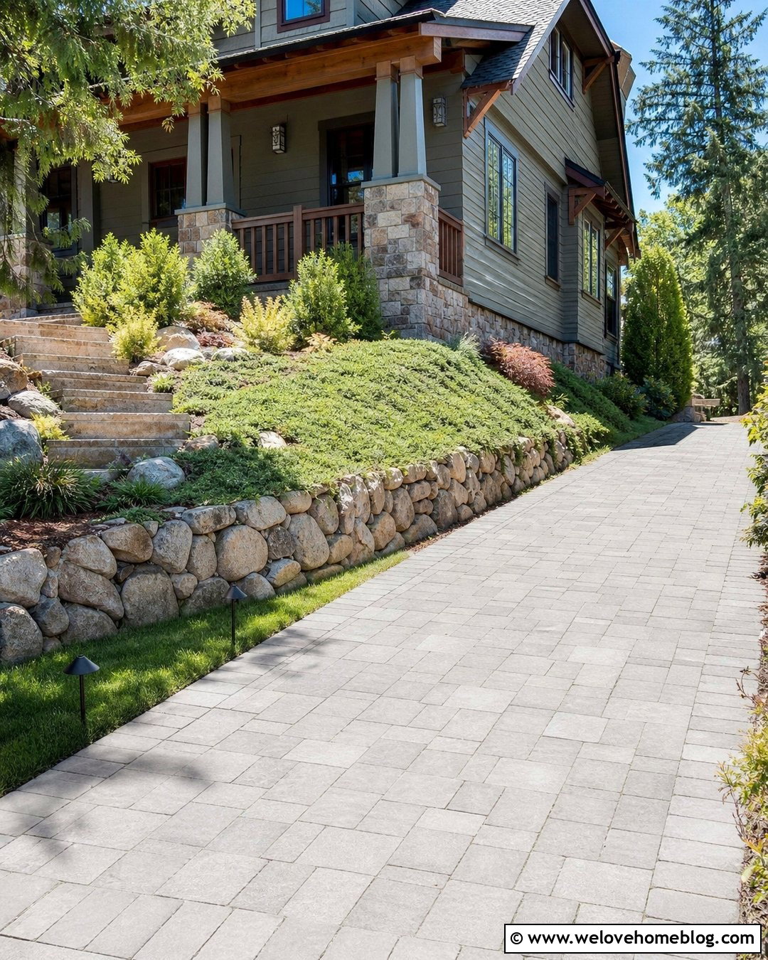 Small Driveway With Stone Retaining Wall - 20 Very Small Driveway Ideas
