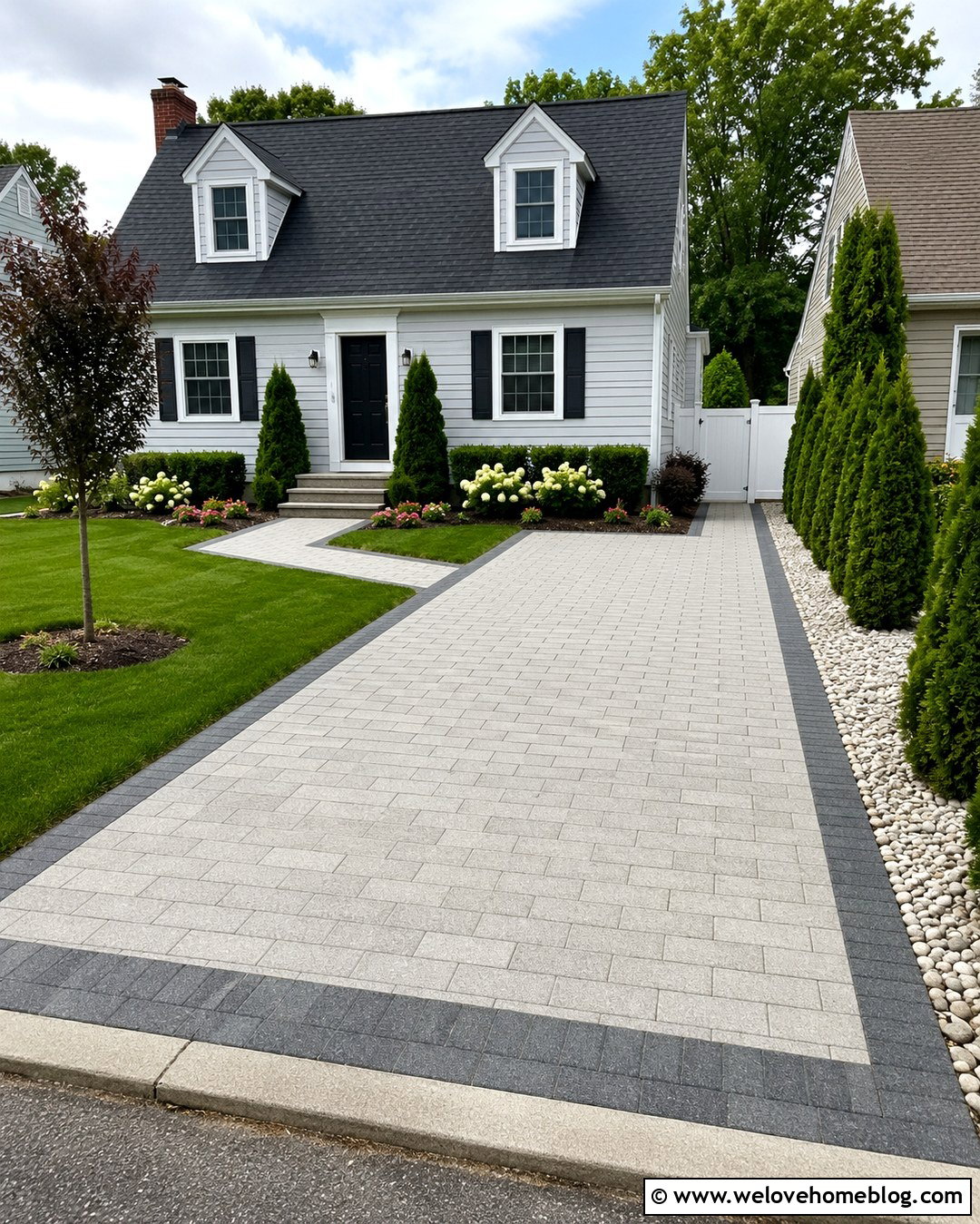 Small Front Driveway With Concrete Pavers - 20 front driveway design ideas