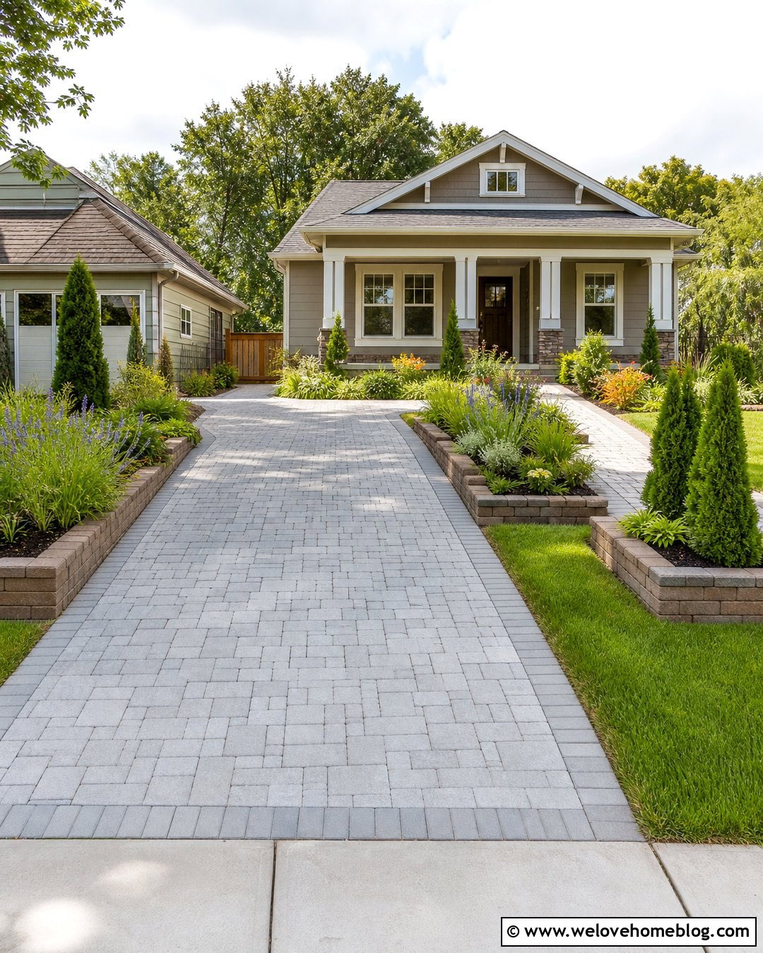 Small Front Garden Driveway With Raised Beds - 25 front garden driveway ideas