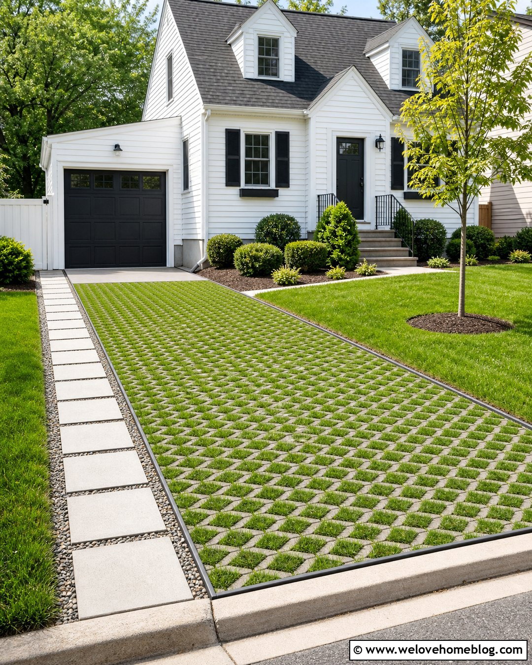 35 Grass Driveway Ideas for a Greener, Natural-Looking Entry
