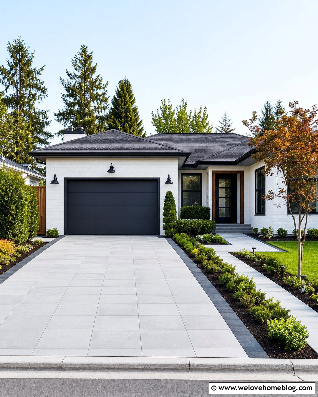 Small Luxury Driveway With Large Pavers - 45 Luxury Driveway Ideas