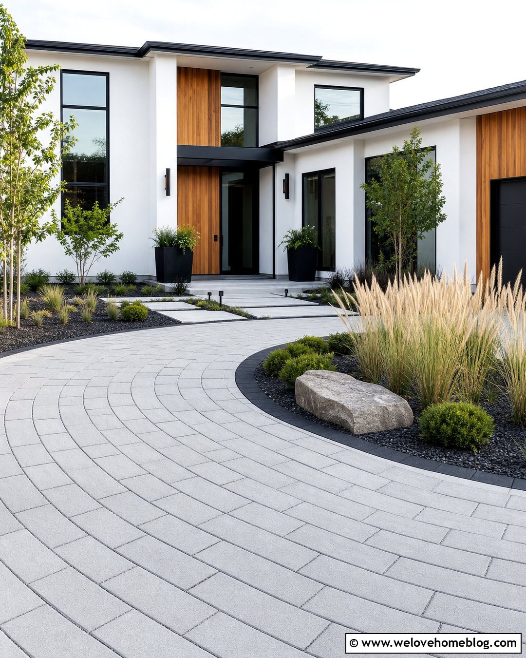 Small Modern Circular Driveway - 20 Small Circular Driveway Ideas
