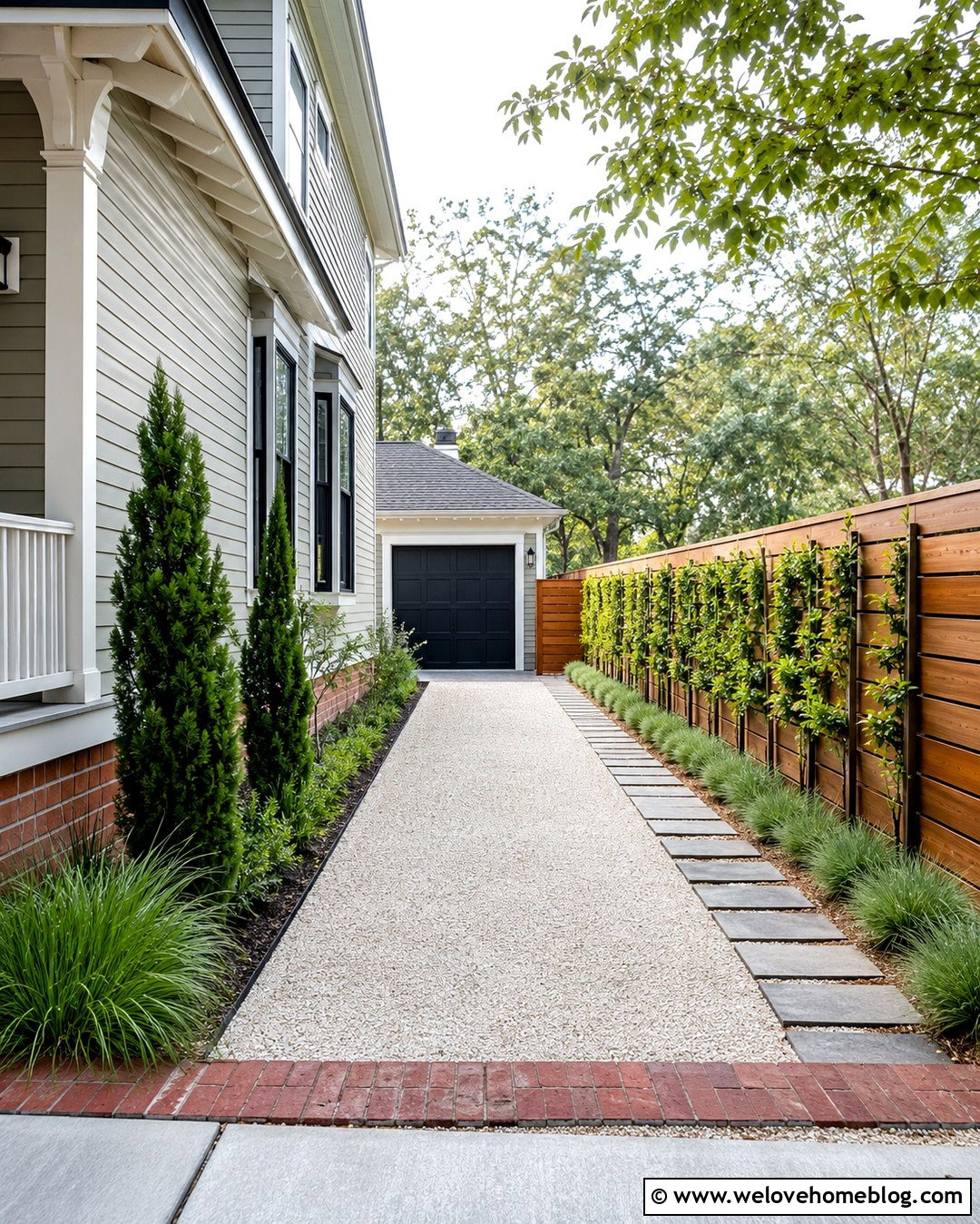 Small Oyster Shell Side Driveway - 20 Oyster Shell Driveway Ideas