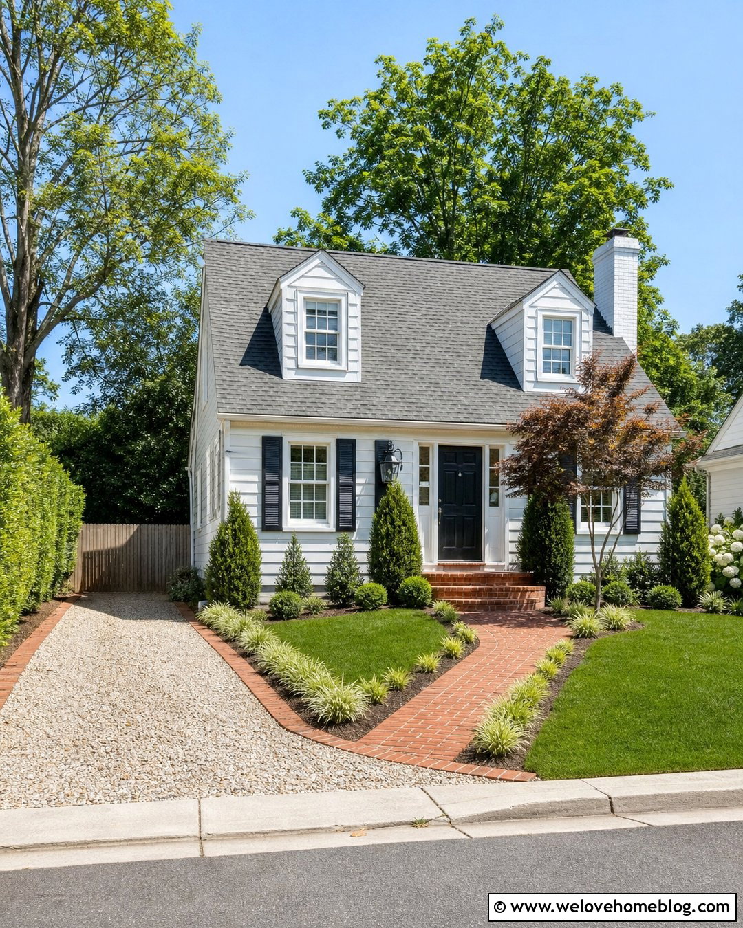 Small Pebble Driveway With Brick Edging - 20 pebble rock driveway ideas