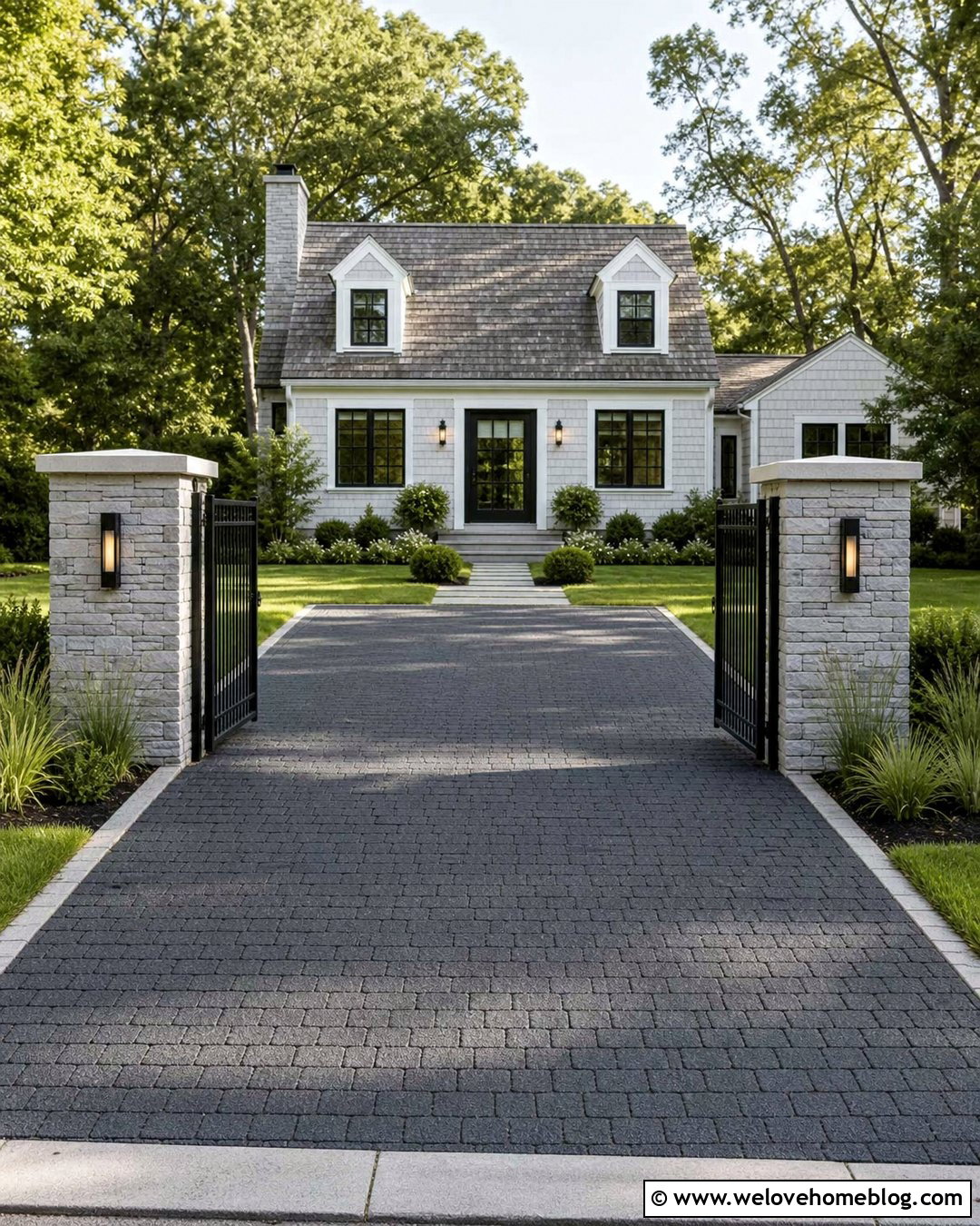 Small Stone Gate Entrance Driveway - 20 stone gate entrance driveways ideas