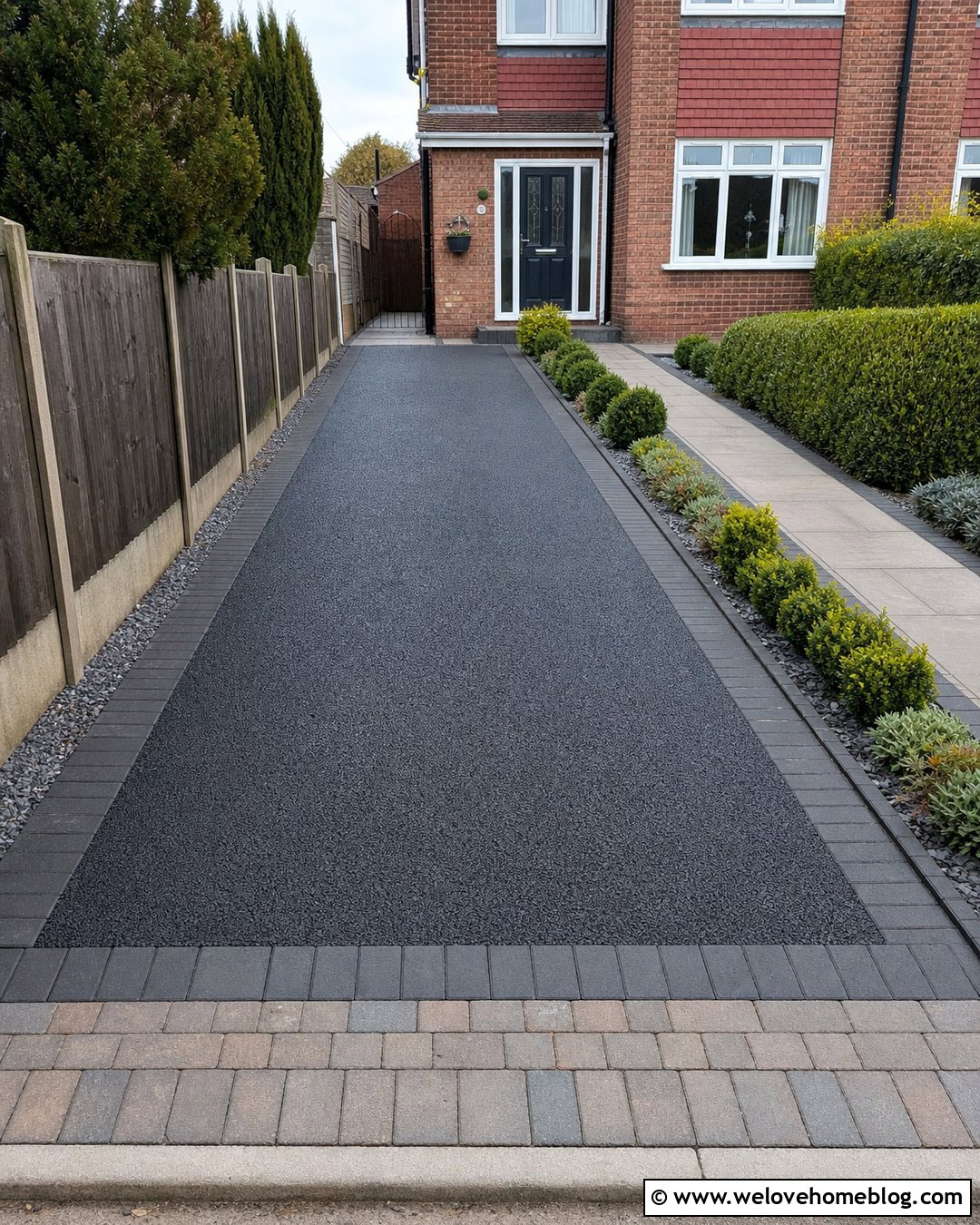Small Tarmac Driveway With Block Border - 25 Small Driveway Uk Ideas