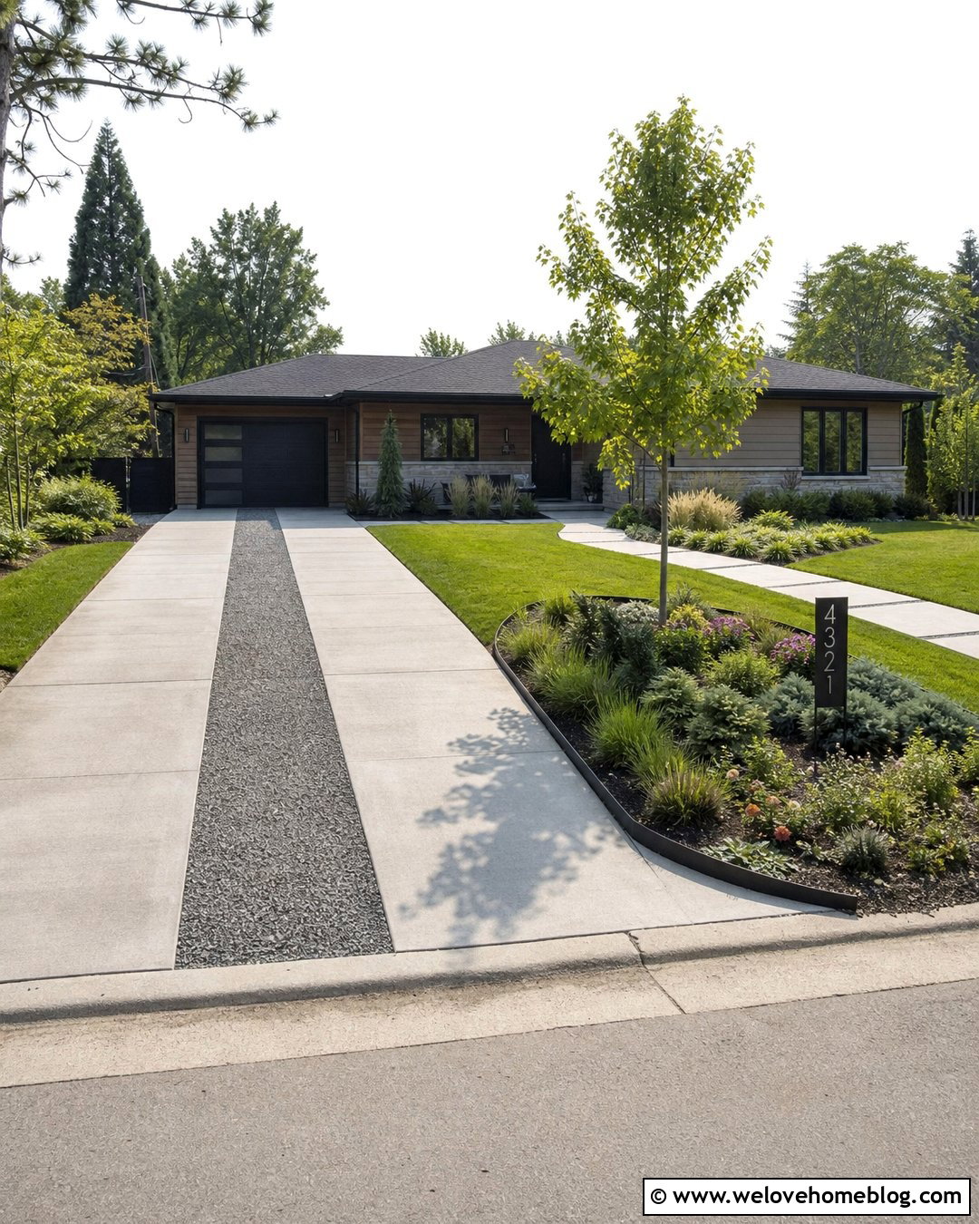 Small Yard Tree Driveway Entrance - 25 Tree Driveway Entrance Ideas