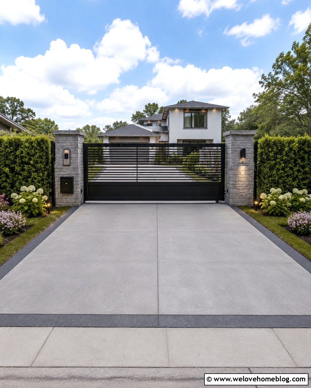 Smart Keypad Driveway Security Gate - 20 Driveway Security Gate Inspiration Ideas
