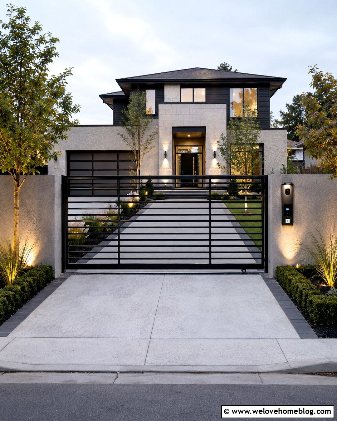 Smart Security Gate With Camera And Keypad - 20 security gates driveway ideas