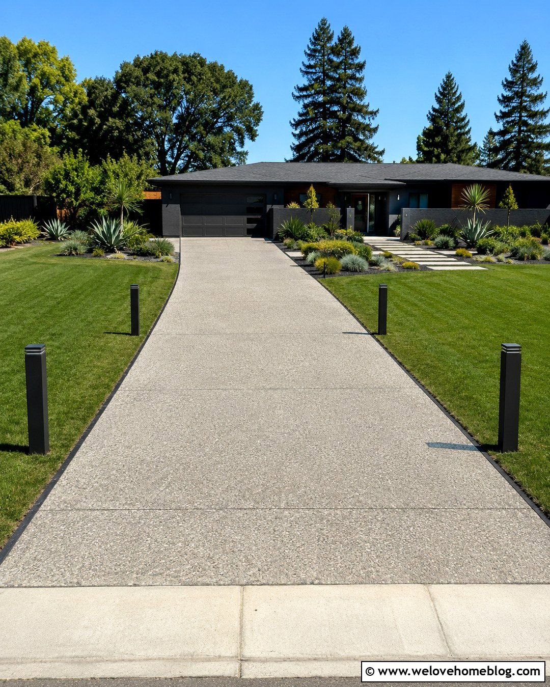 Solar Bollard Light Driveway Entrance - 20 Solar Light Driveway Entrance Ideas