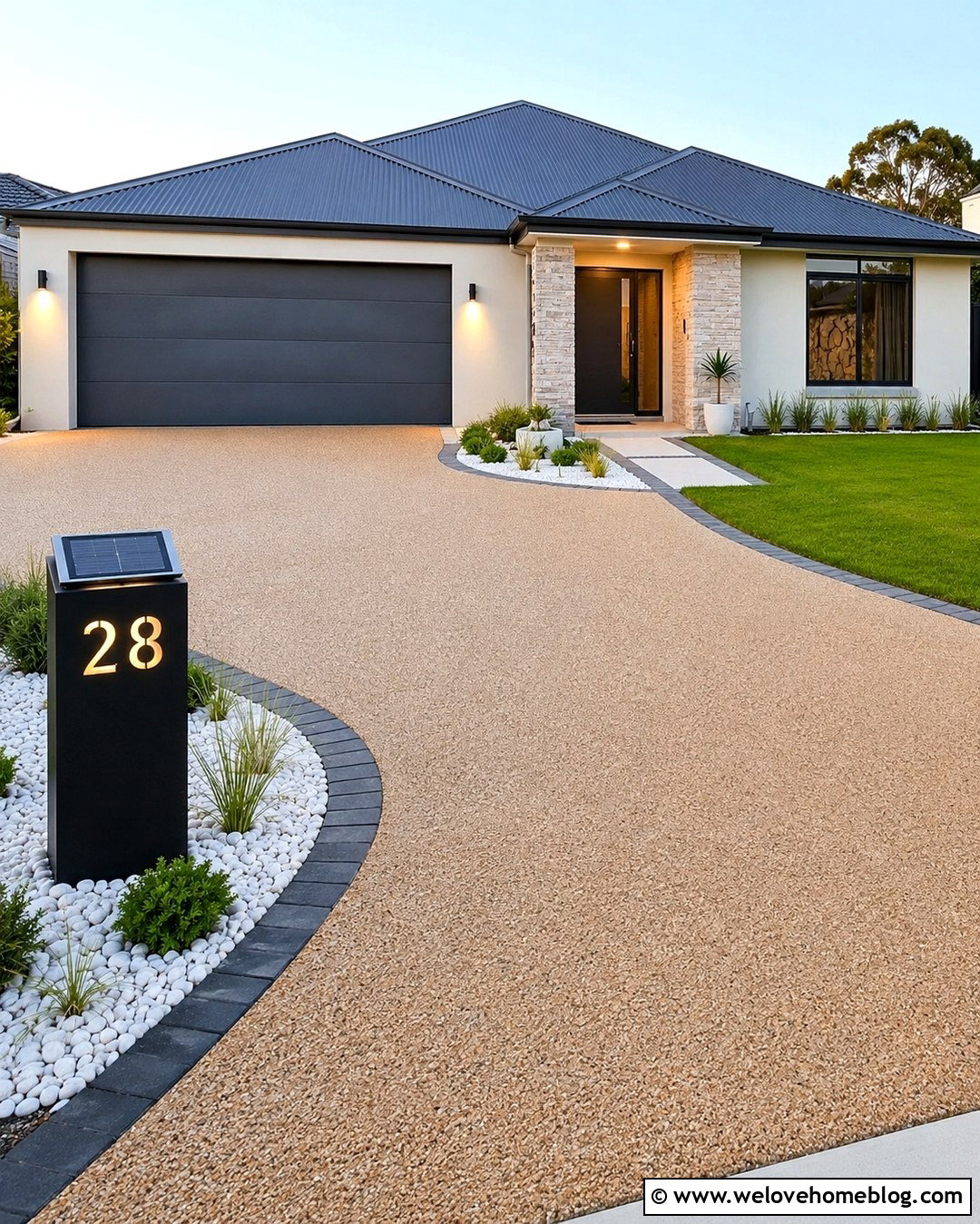 Solar Driveway Address Sign - 20 Driveway Signs Entrance House Numbers Ideas