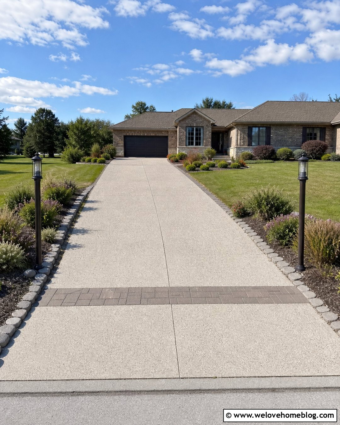 Solar Driveway Entrance Lamp Posts - 20 driveway entrance lamp post ideas