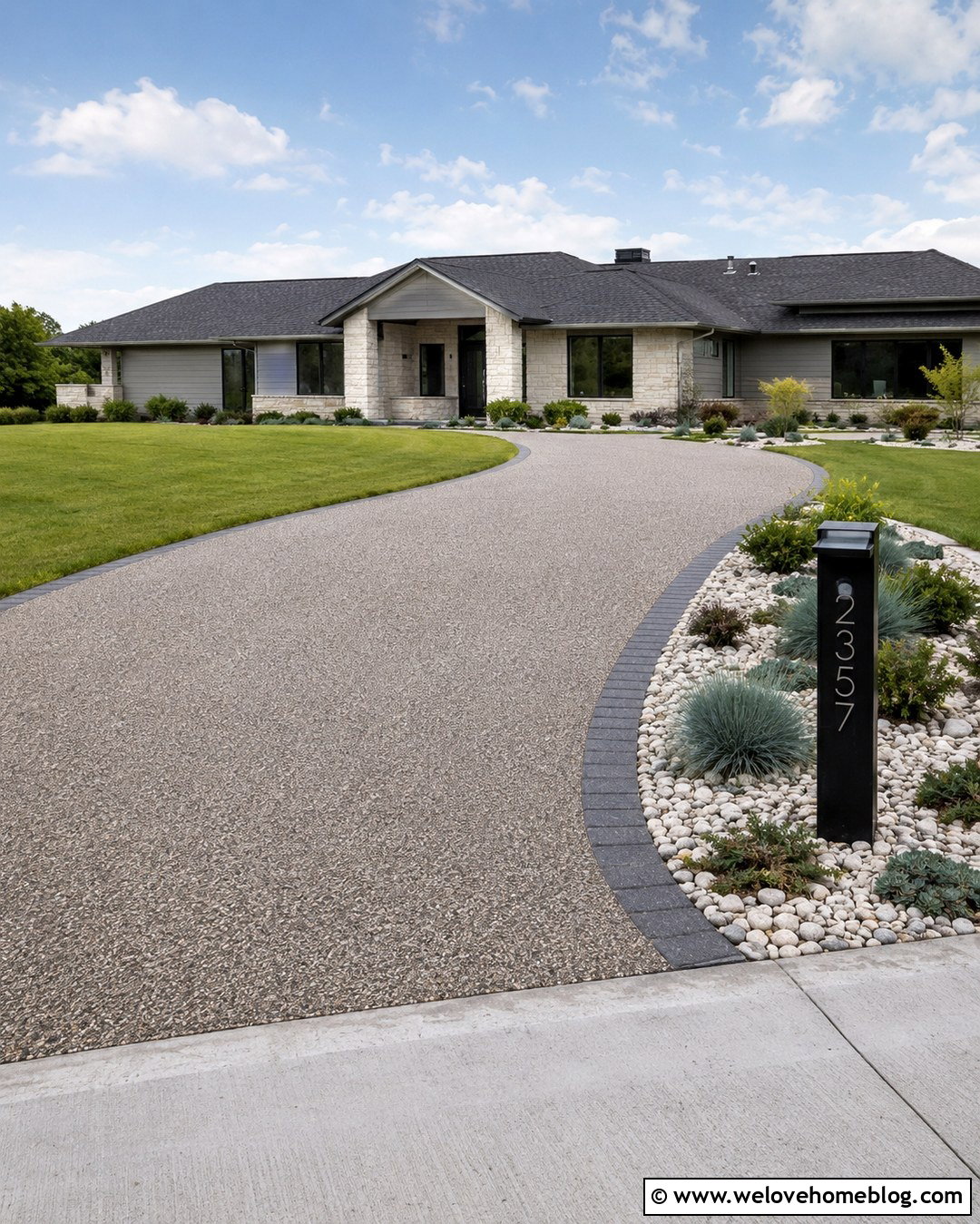 Solar Driveway House Number Post - 20 End Of Driveway House Number Ideas