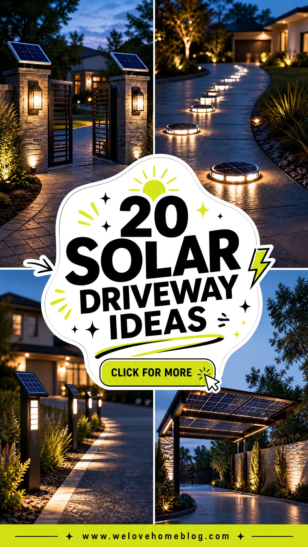 20 Solar Driveway Ideas for a Brighter Greener Home Entrance - 20 Solar Driveway Ideas for a Brighter, Greener Home Entrance