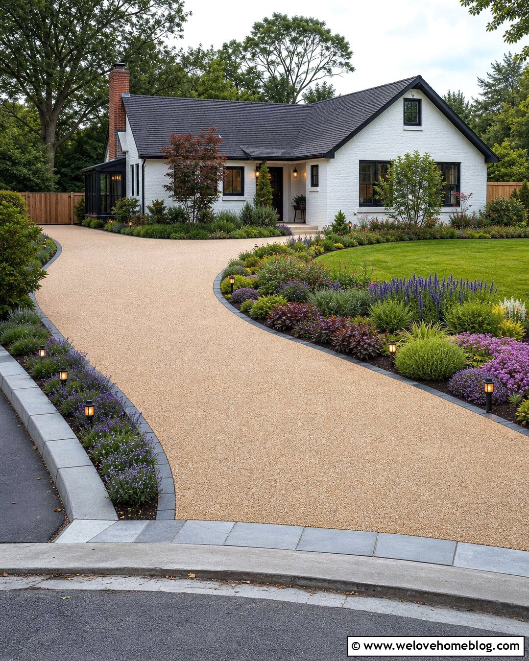 Solar Driveway Markers In Flower Beds - 20 Solar Driveway Markers Ideas