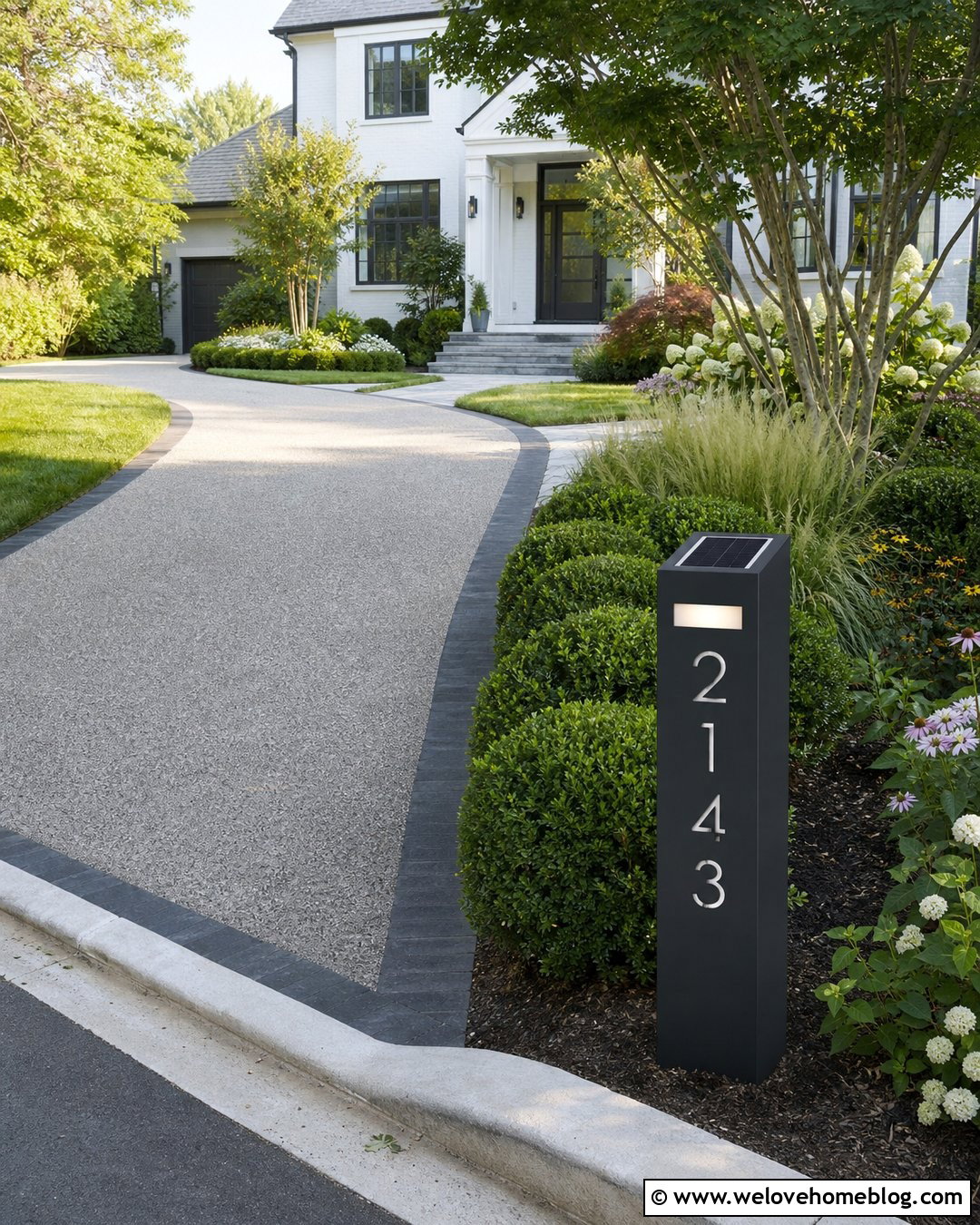 Solar Driveway Number Sign - 25 Driveway Number Sign Ideas