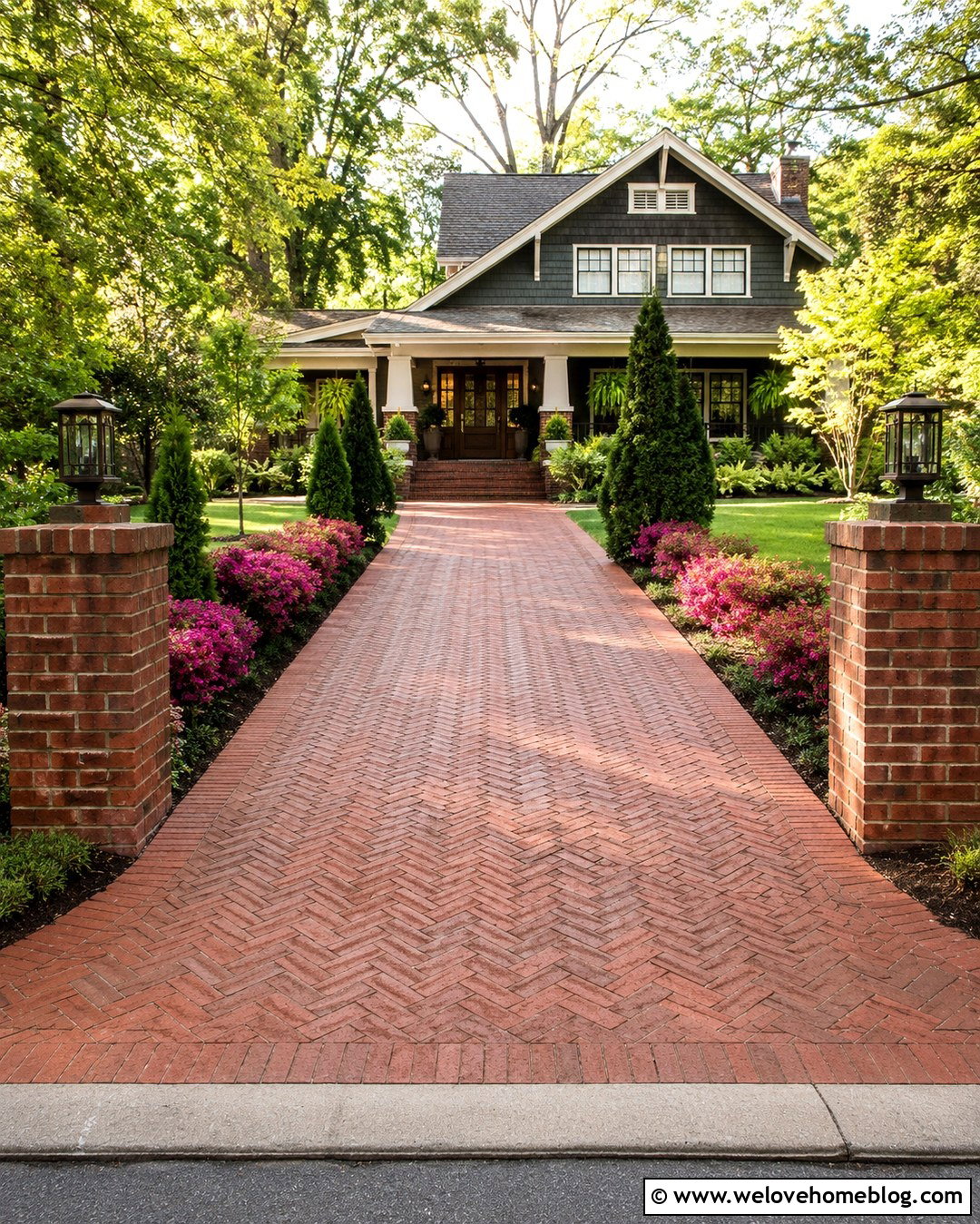 Solar Driveway Pillar Lights - 20 Solar Driveway Ideas