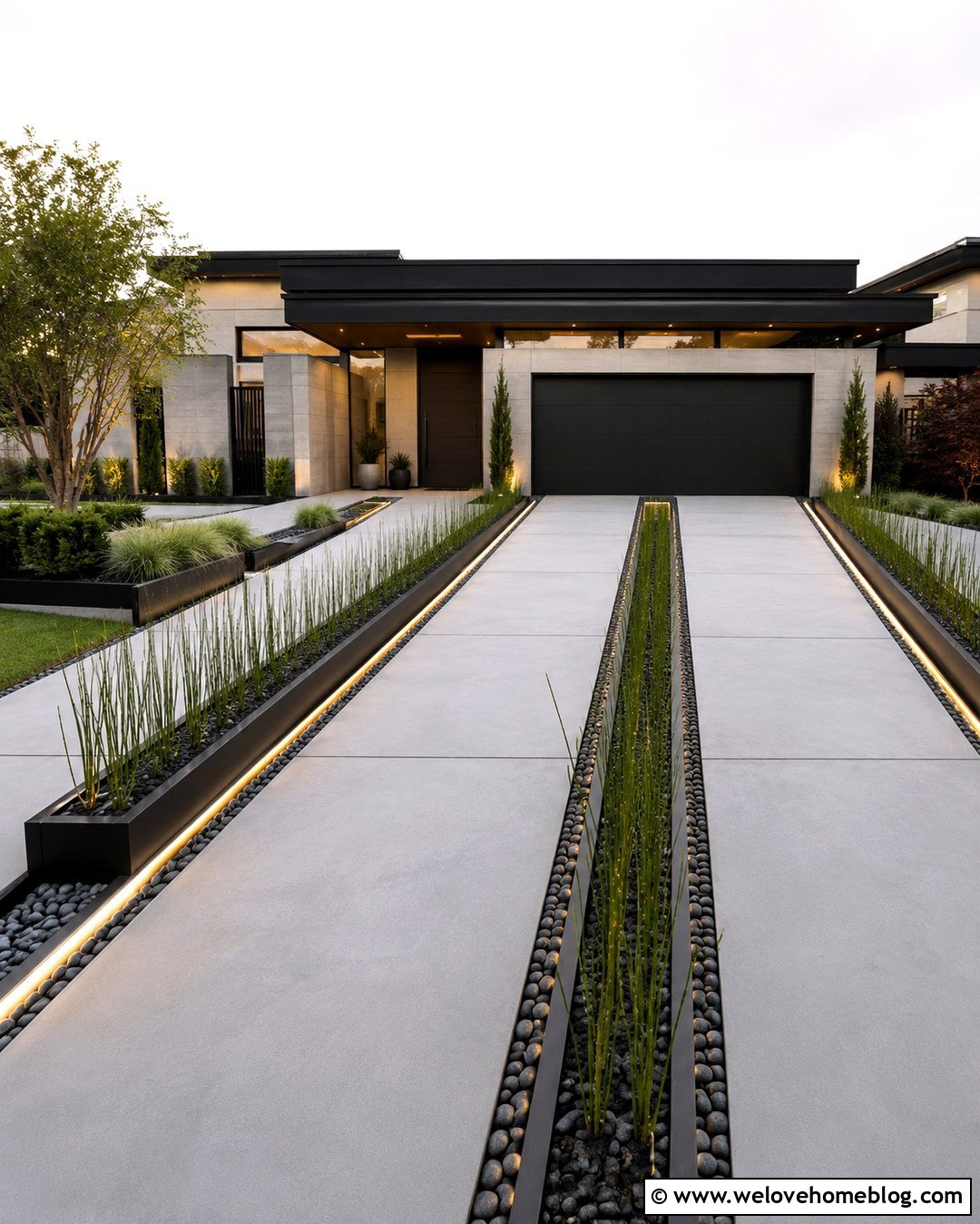 Solar Driveway Strip Lights - 20 Solar Driveway Ideas