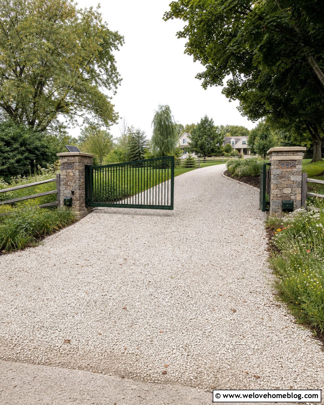 Solar Powered Aluminium Sliding Driveway Gate - 20 aluminium sliding driveway gates ideas