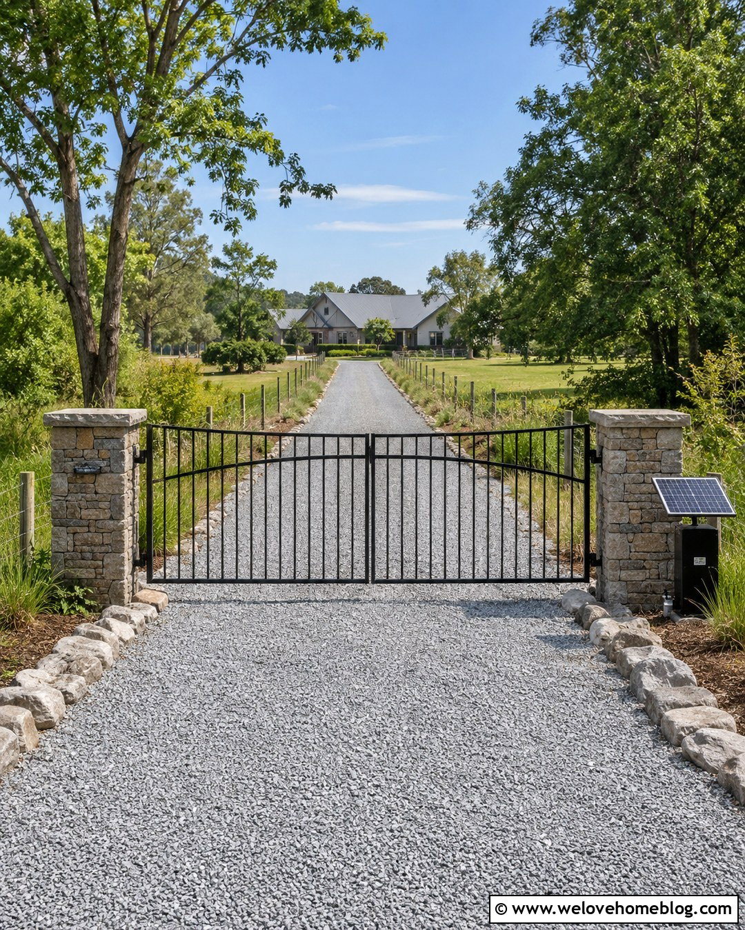 20 Gated Entry Driveway Ideas for Security With Style at Home