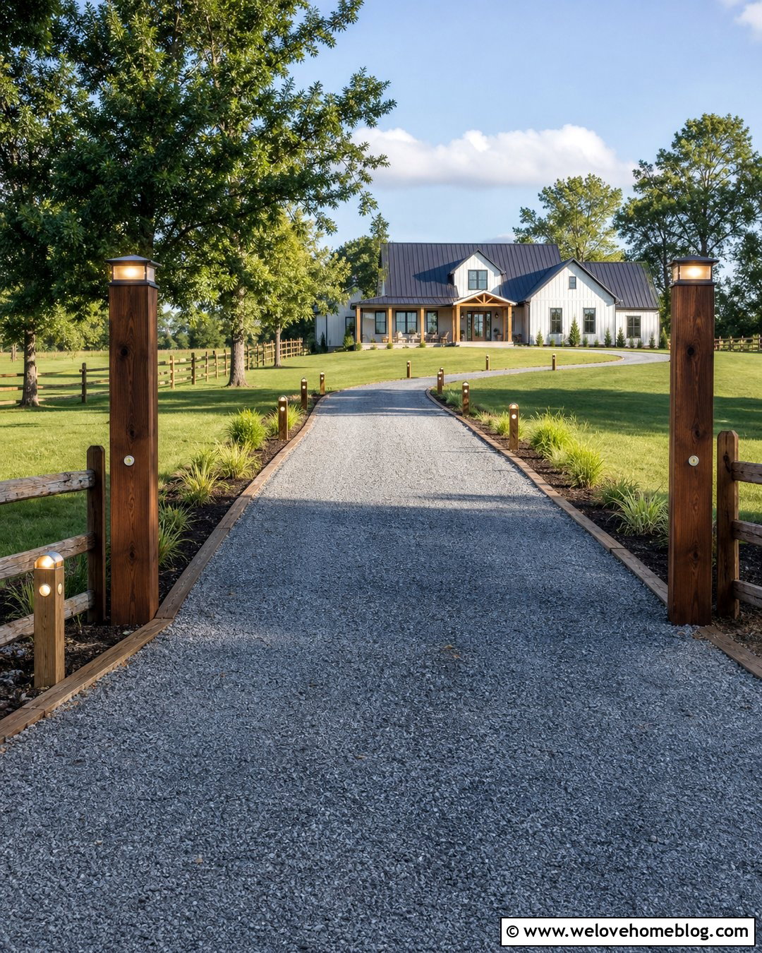 Solar Wood Post Driveway Markers - 20 Solar Driveway Markers Ideas