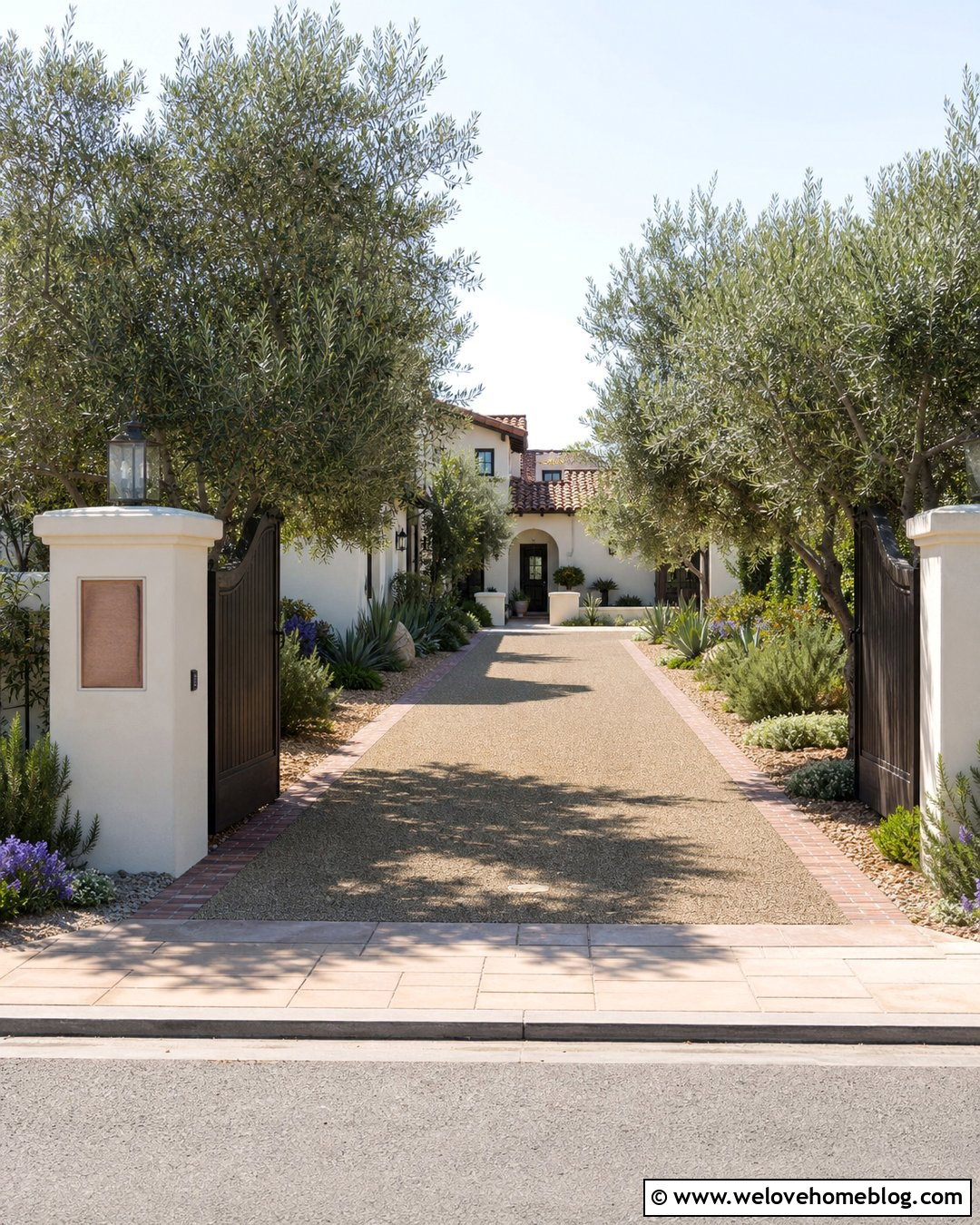 Spanish Style Driveway Gate With An Address Sign - 20 spanish style home driveway gate ideas