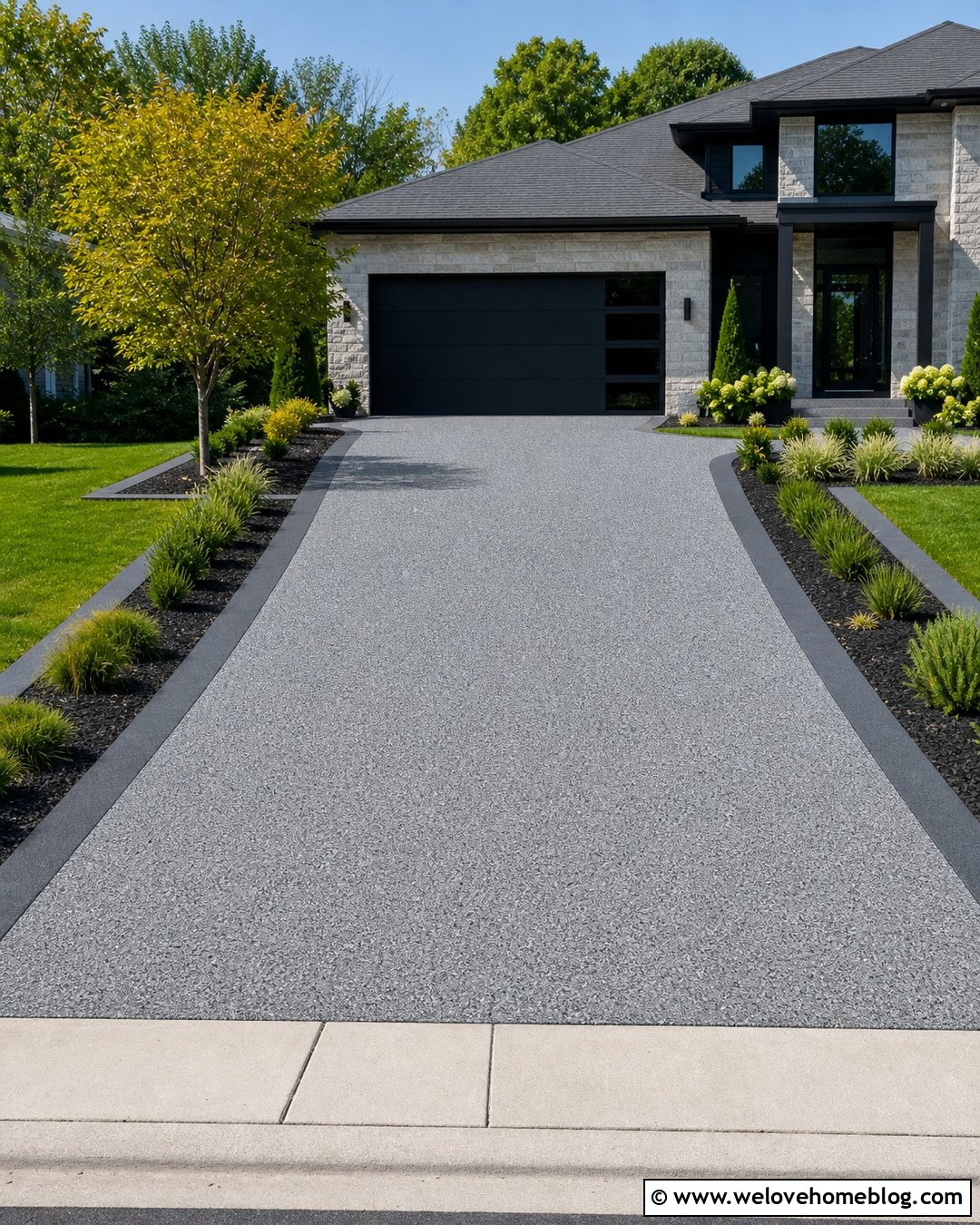 Speckled Concrete Resurfacing Driveway - 20 Concrete Resurfacing Driveways Ideas