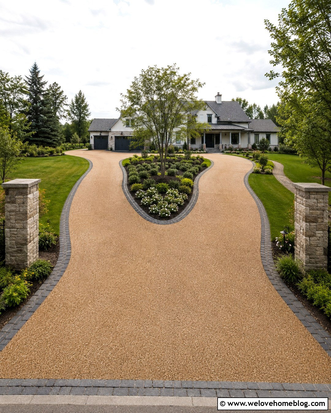 Split Driveway Plan - 20 driveway plans ideas