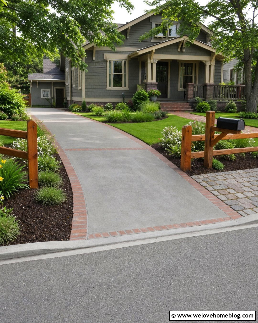 Split Rail Fence Driveway Corner With Mailbox - 20 Split Rail Fence Corner Driveway Ideas