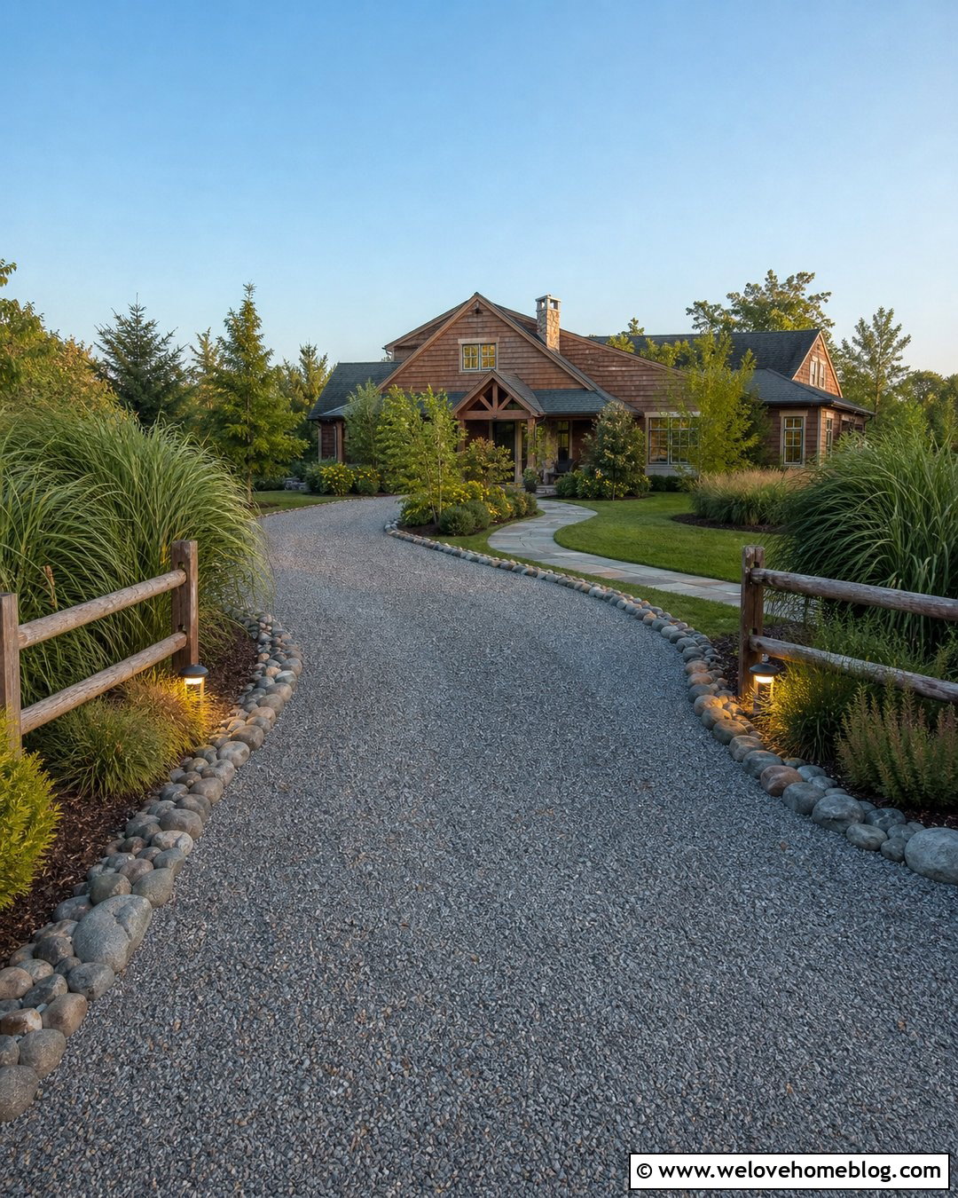25 Driveways Split Rail Fence Ideas for Rustic Curb Appeal