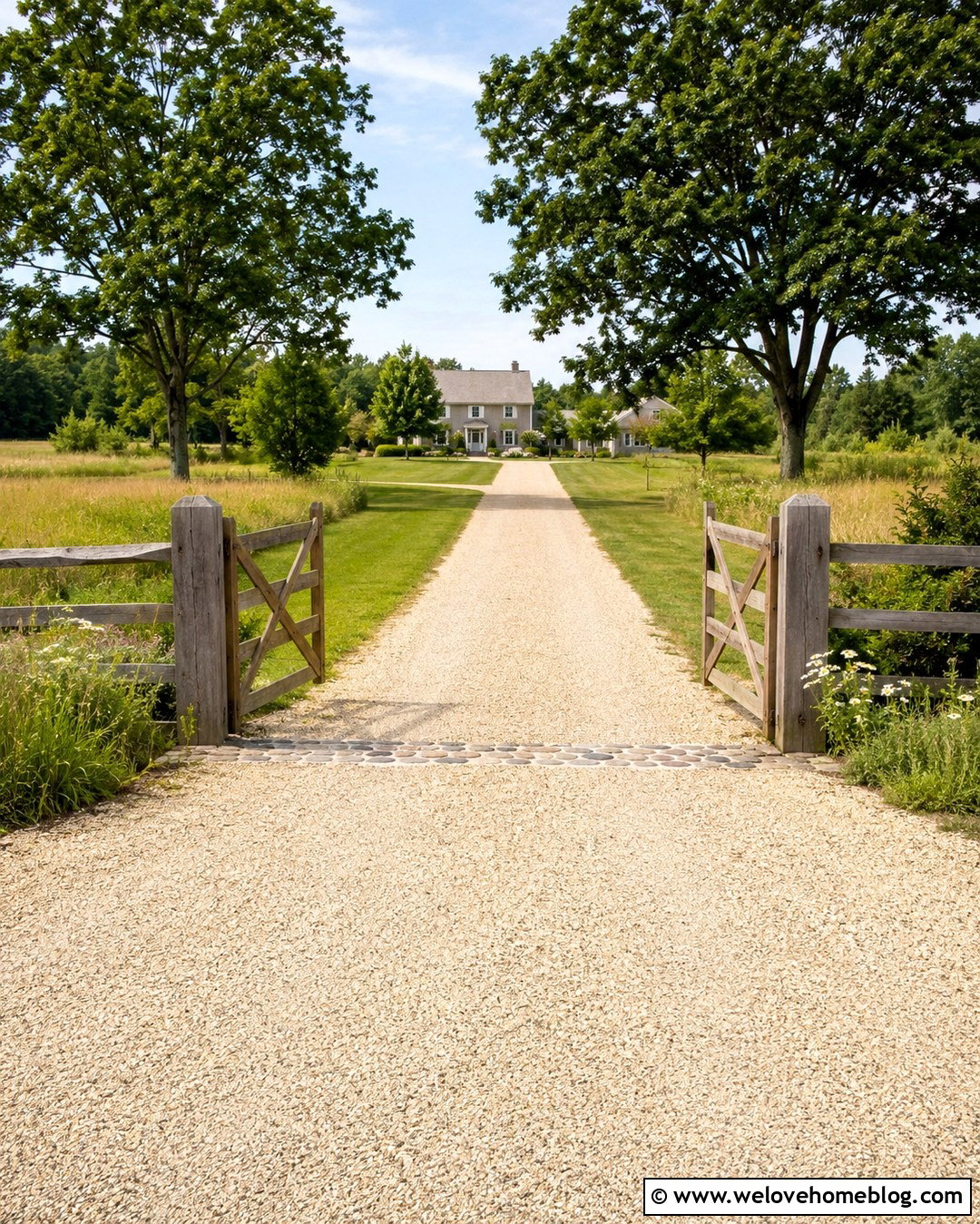 Split Rail Wooden Driveway Gate - 20 Wooden Driveway Gates Ideas