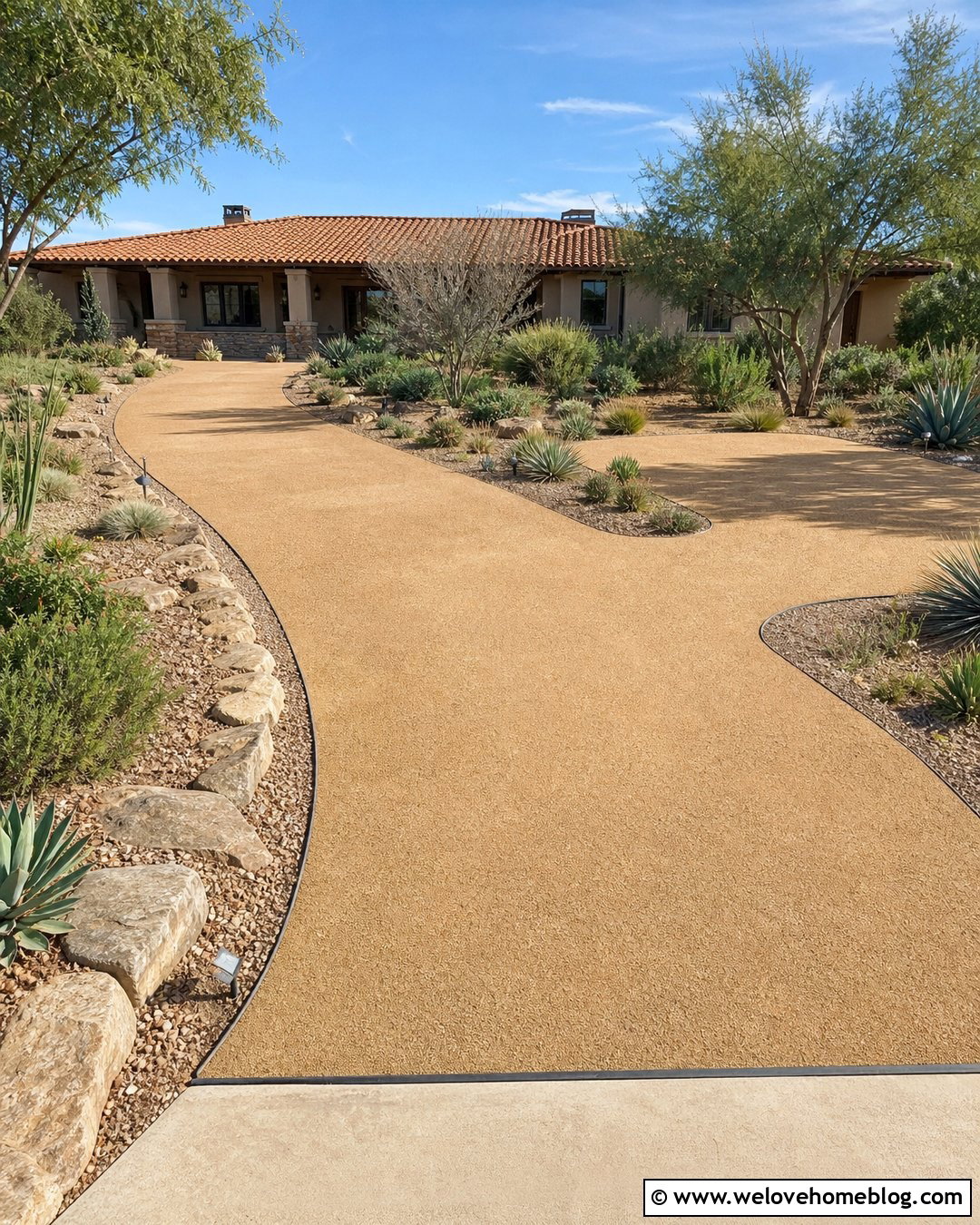 Stabilized Decomposed Granite Driveway Extension - 30 Extended Driveway Ideas