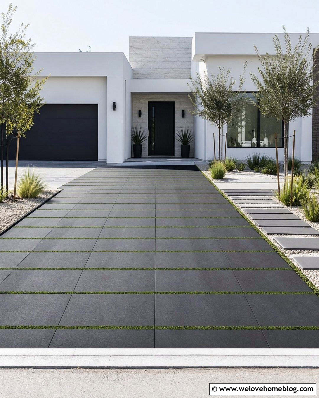 Stack Bond Driveway Paver Pattern - 20 Driveway Paver Patterns Ideas