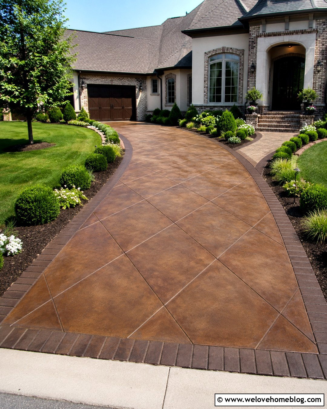 20 Diamond Driveway Ideas That Add Geometric Curb Appeal